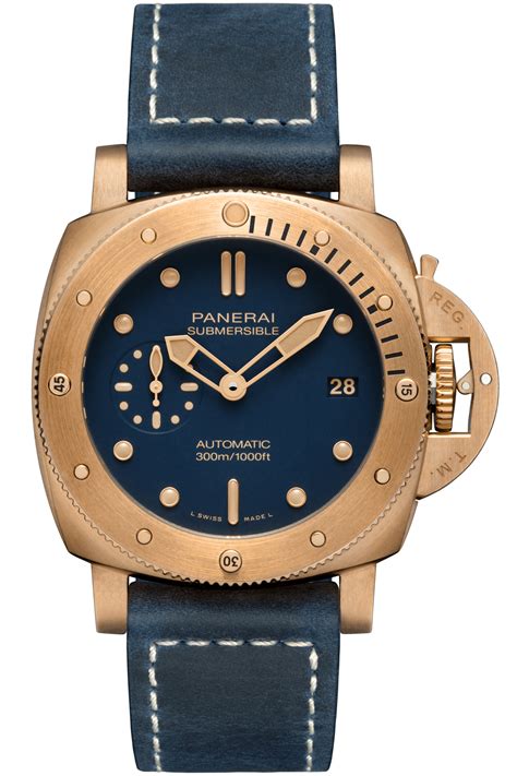 panerai 907|panerai submersible bronzo blue.